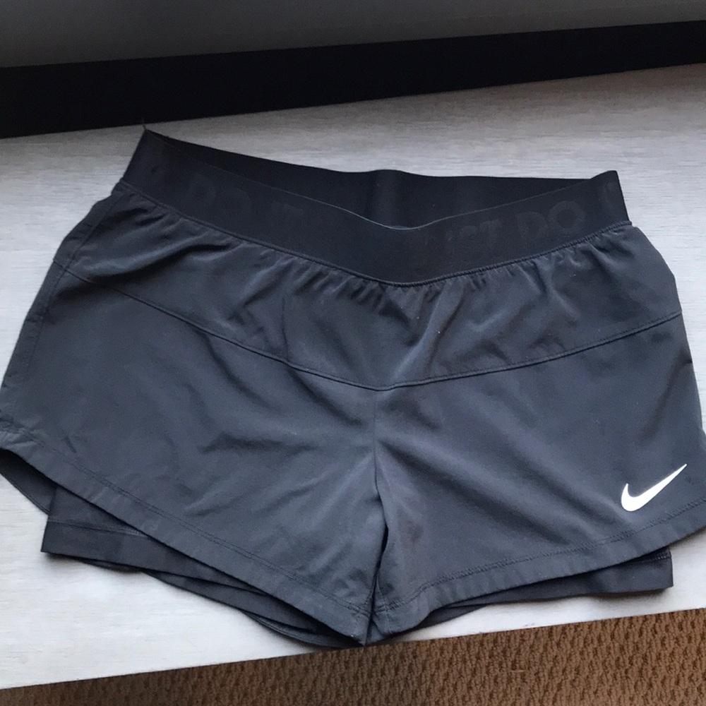 Black Nike Running shorts with built in spandex